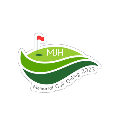 MJH Green Die-Cut Stickers