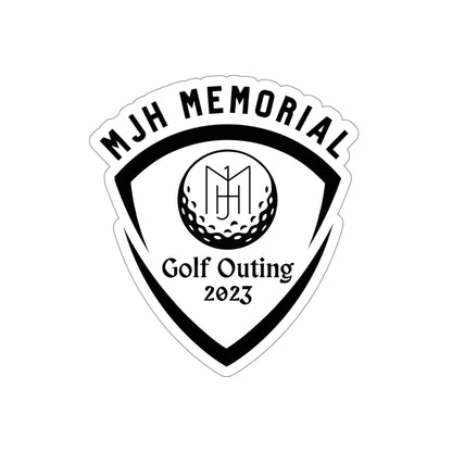 MJH Golf Shield Logo Die-Cut Stickers