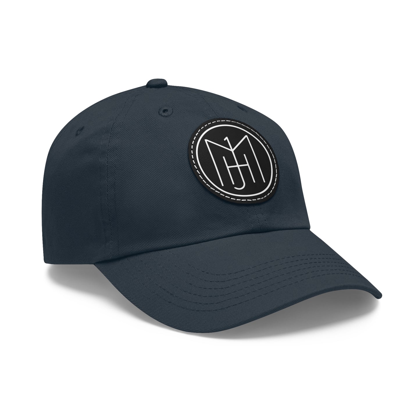 MJH Logo Dad Hat with Leather Patch (Round)