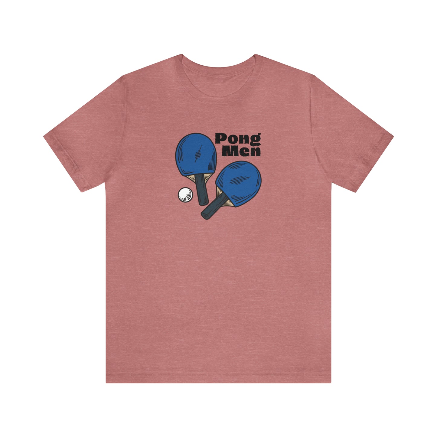 Pong Men Blue Paddle (Front Only) Unisex T-shirt