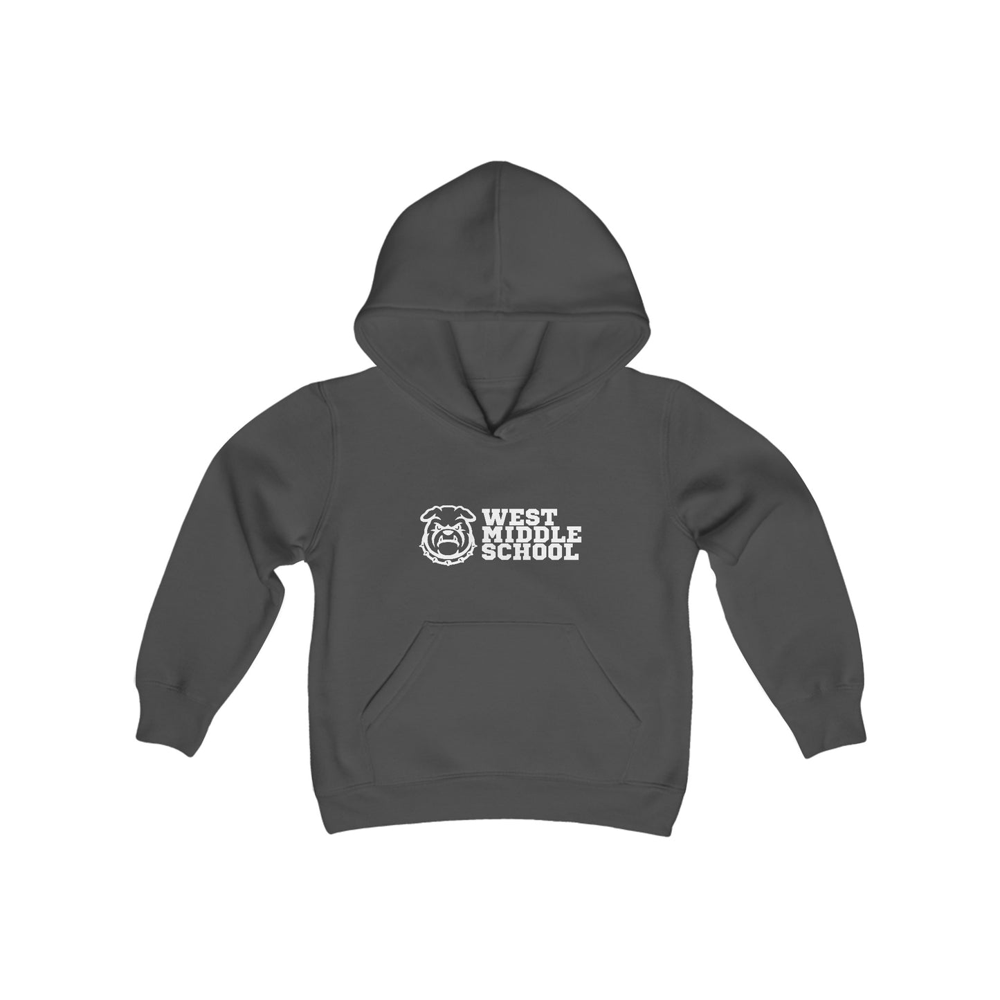 West Bulldog Youth Heavy Blend Hooded Sweatshirt