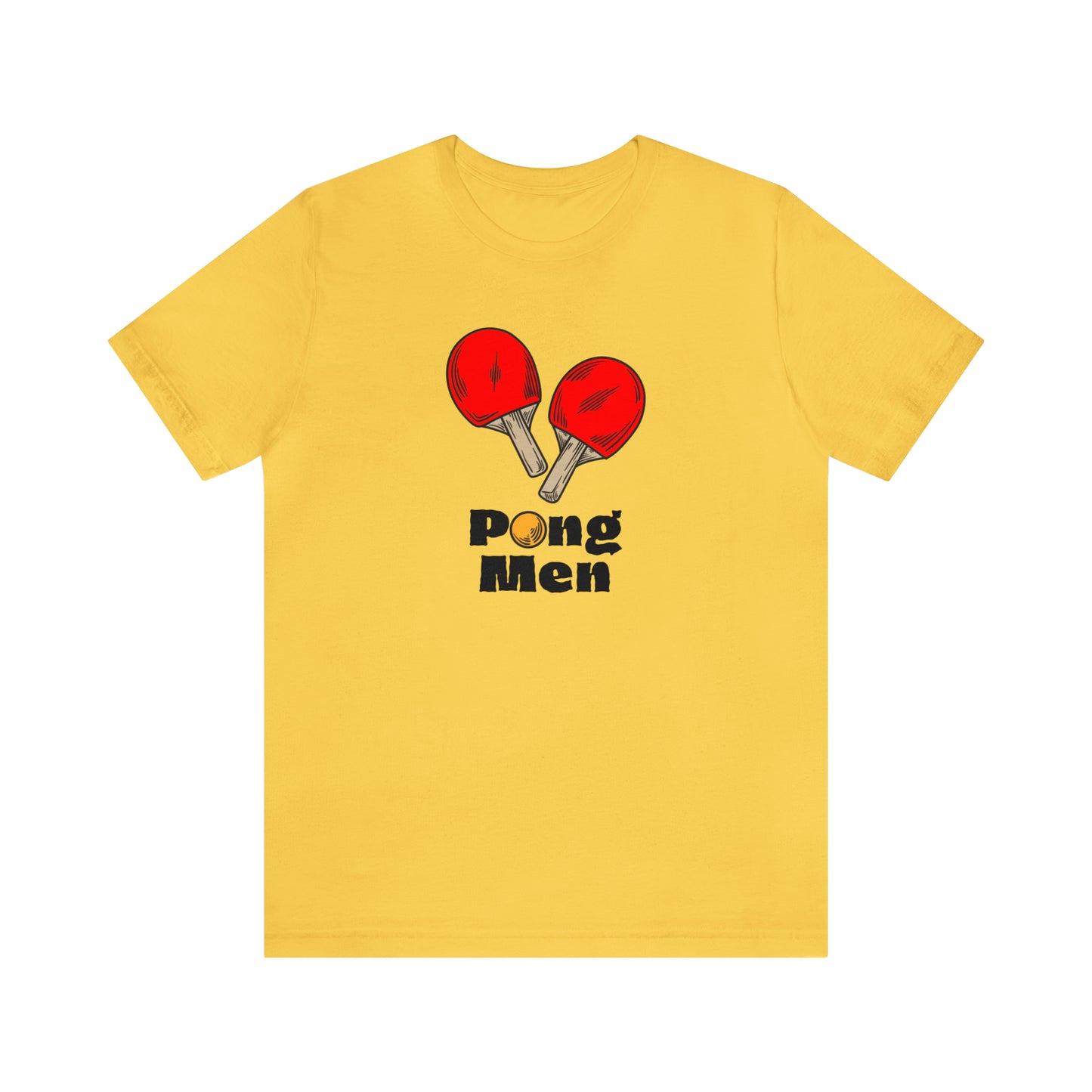 Pong Men Red Paddle (Front Only) Unisex T-shirt