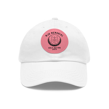 MJH Golf Logo Dad Hat with Leather Patch (Round)