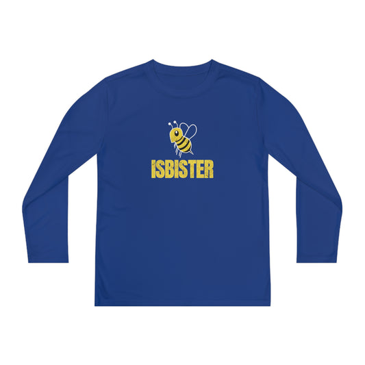 Isbister Honeycomb Bee Youth Dri-fit Long Sleeve Tee