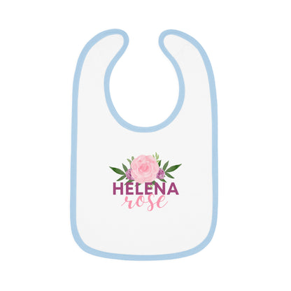 Sweet Baby Contrast Trim Jersey Bib