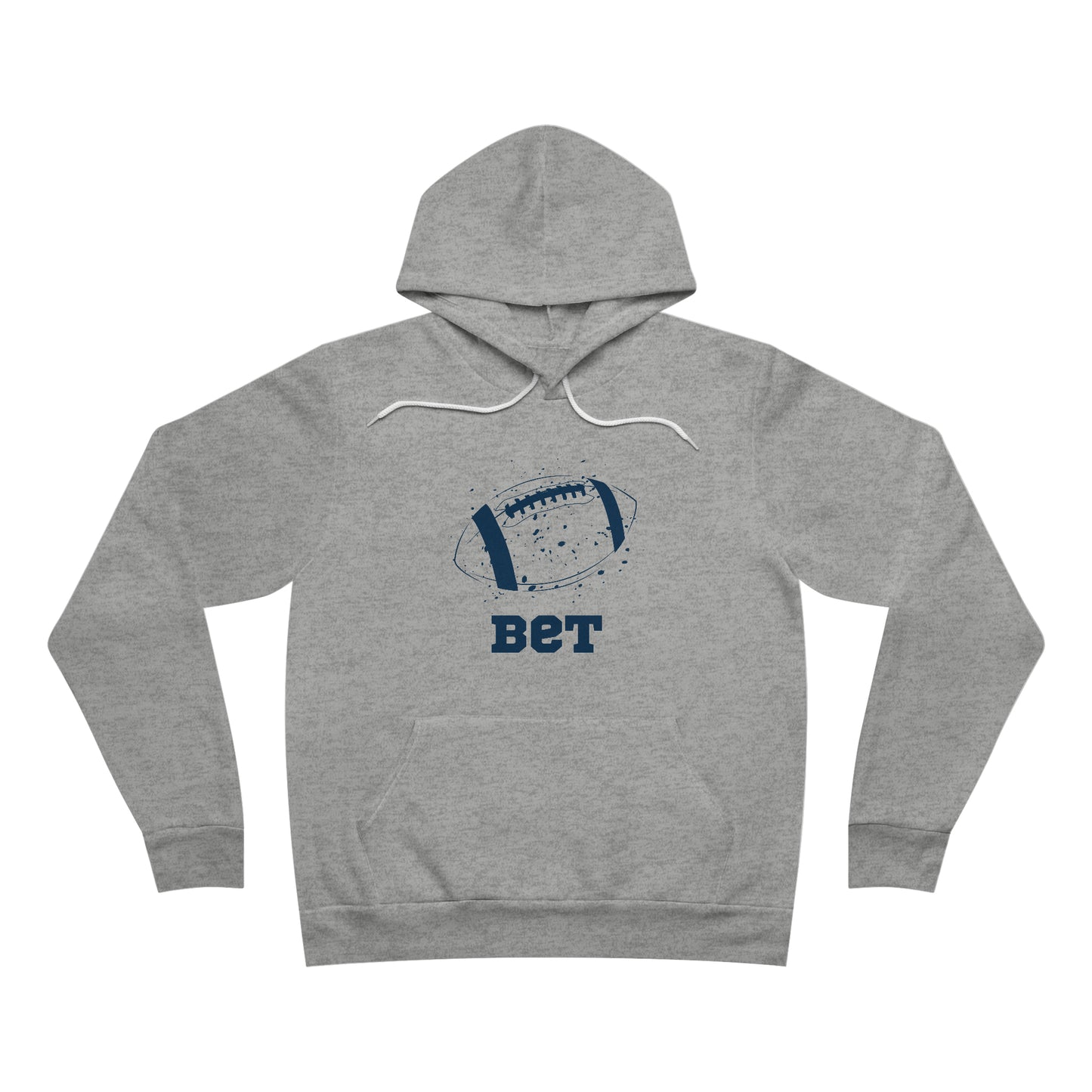 Bet - Football Unisex Adult Sponge Fleece Pullover Hoodie