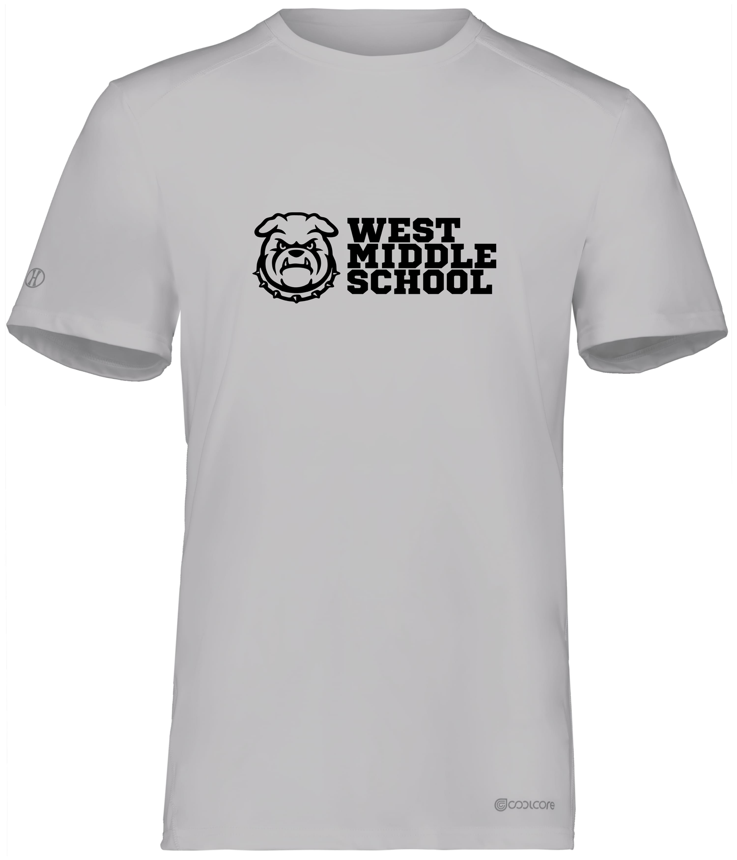 West Bulldog Youth Wicking T-Shirt Holloway 222236