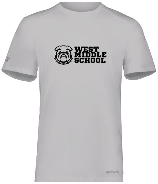 West Bulldog Adult Wicking T-Shirt Holloway 222136