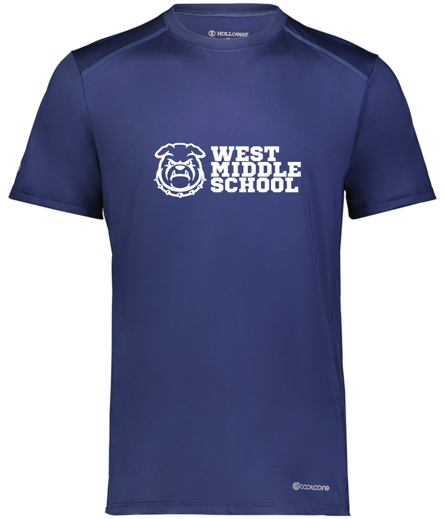 West Bulldog Youth Wicking T-Shirt Holloway 222236