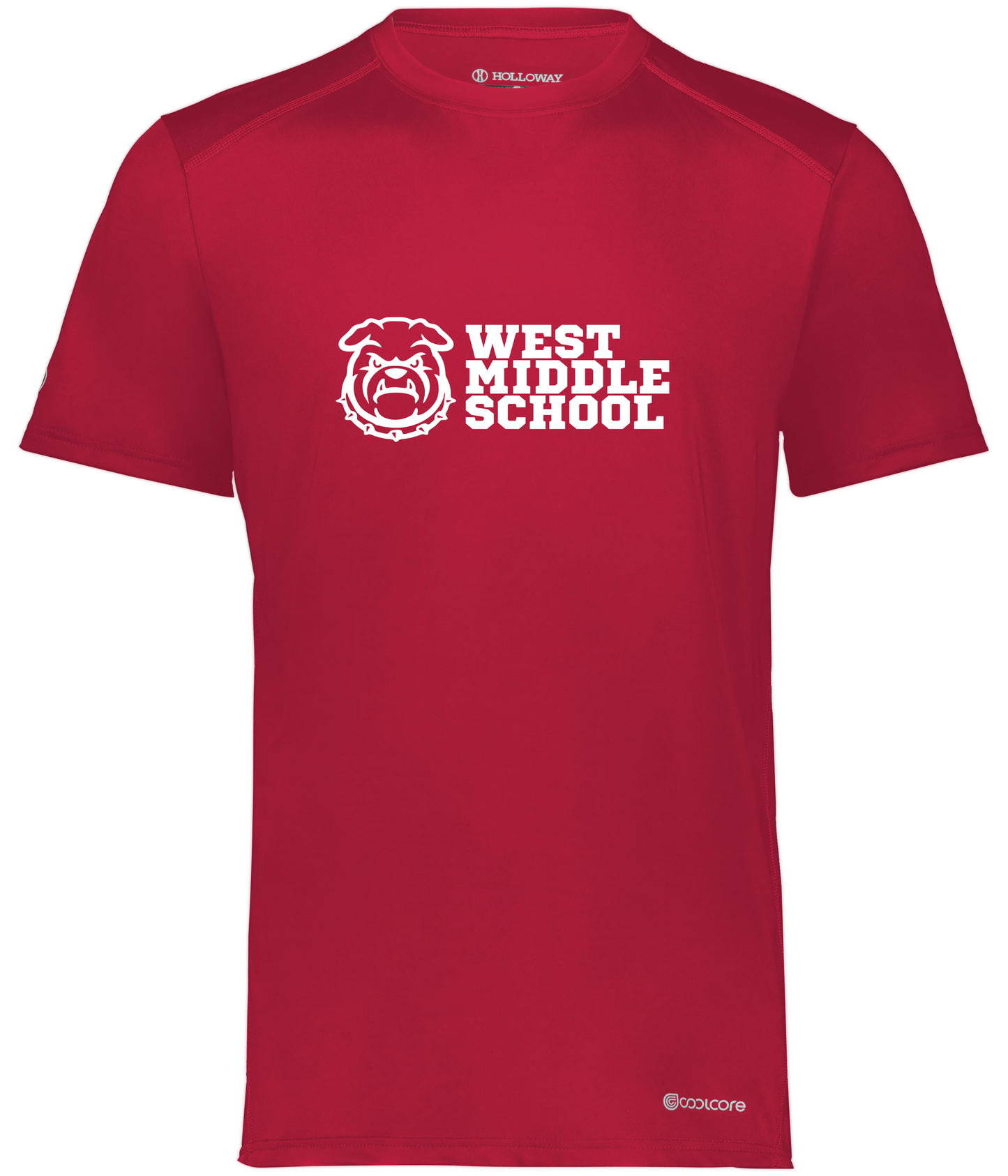 West Bulldog Youth Wicking T-Shirt Holloway 222236