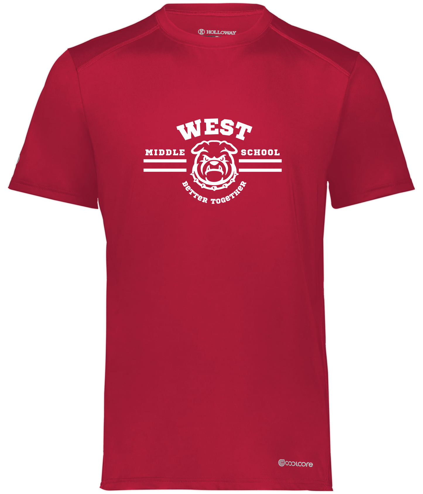 West Motto Adult Wicking T-Shirt Holloway 222136