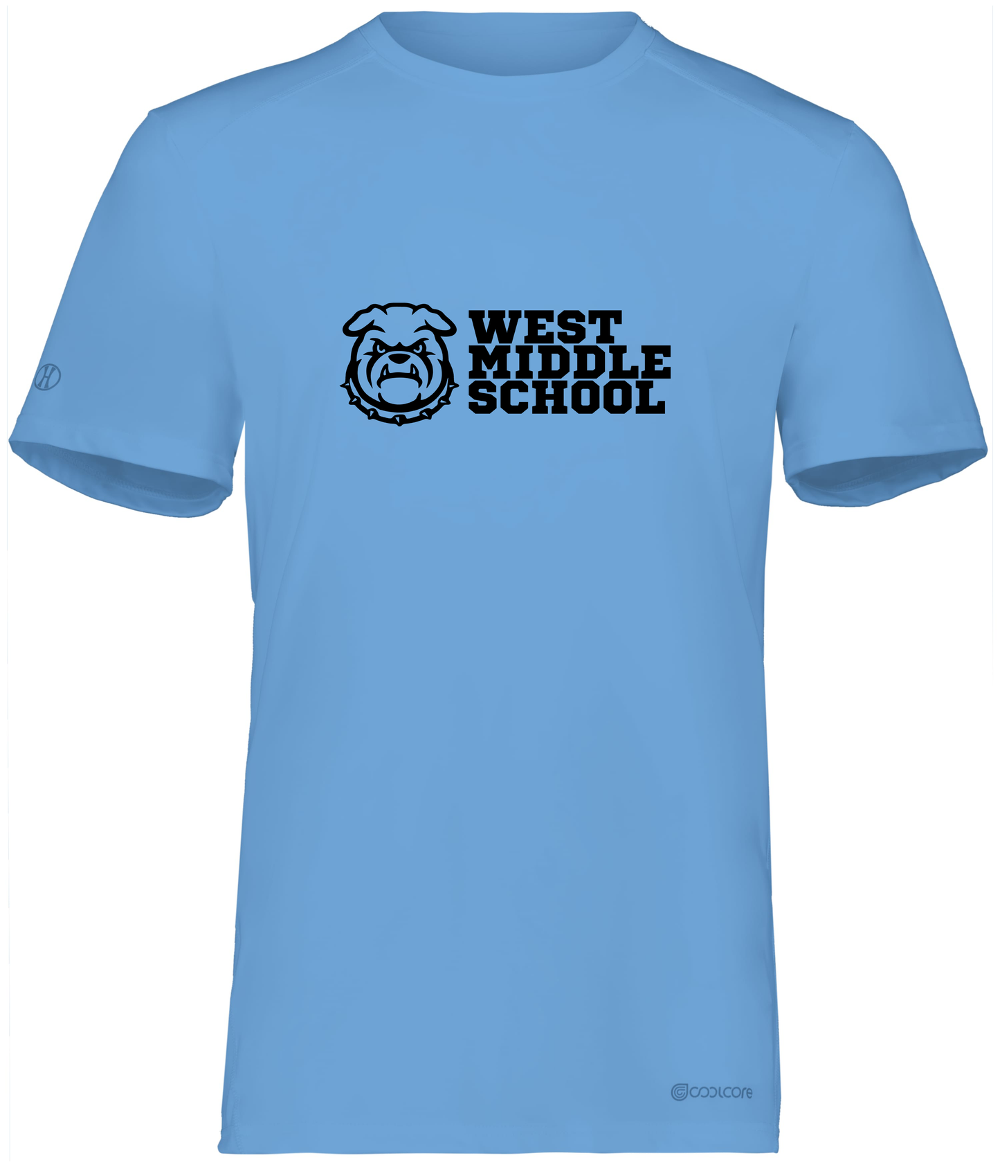 West Bulldog Youth Wicking T-Shirt Holloway 222236