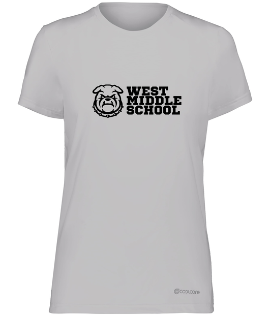 West Bulldog Adult Women's Wicking T-Shirt Holloway 222336