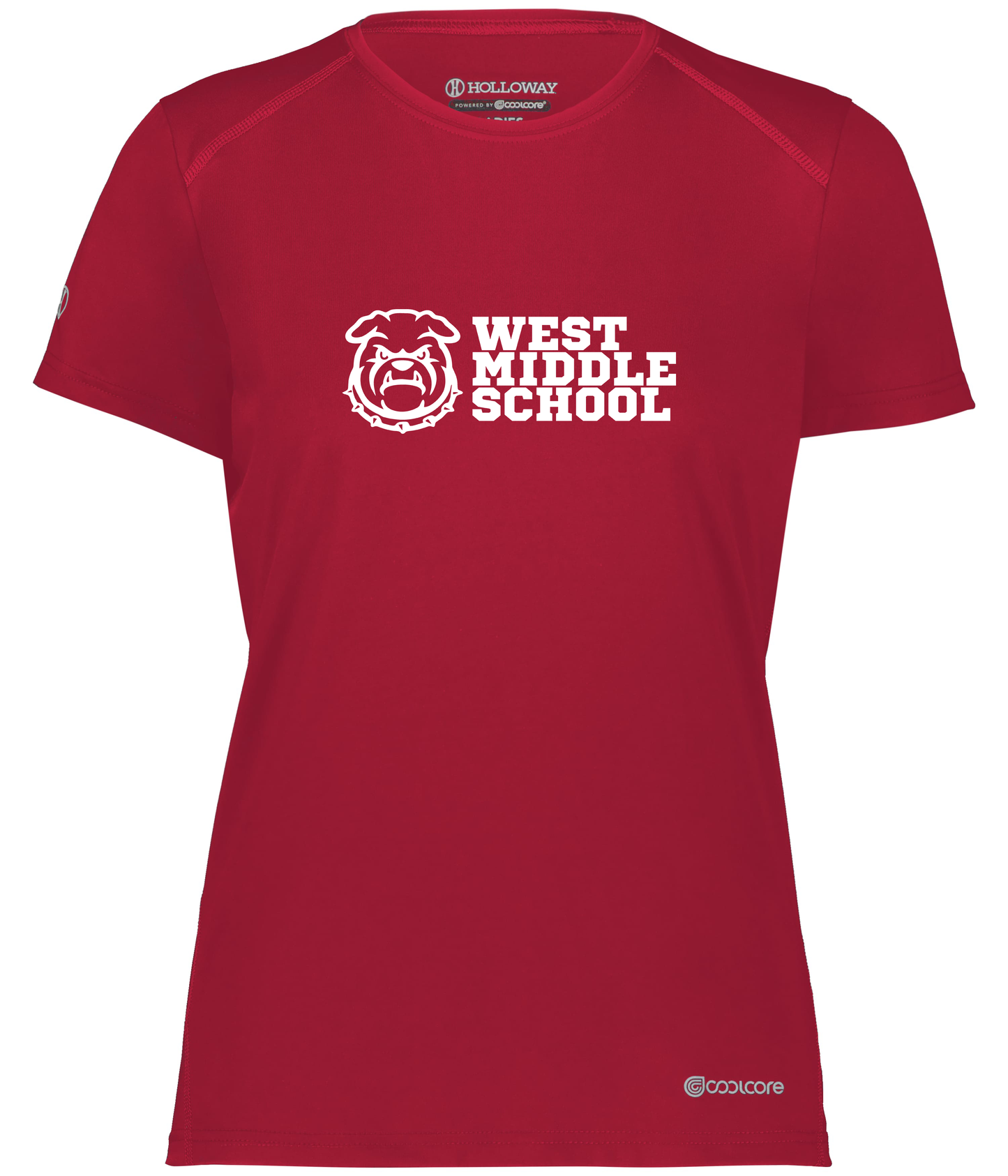 West Bulldog Adult Women's Wicking T-Shirt Holloway 222336