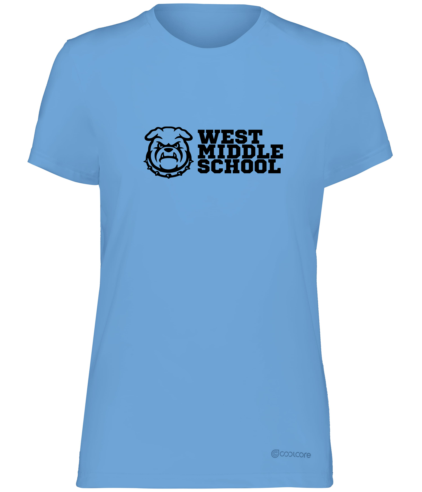 West Bulldog Adult Women's Wicking T-Shirt Holloway 222336