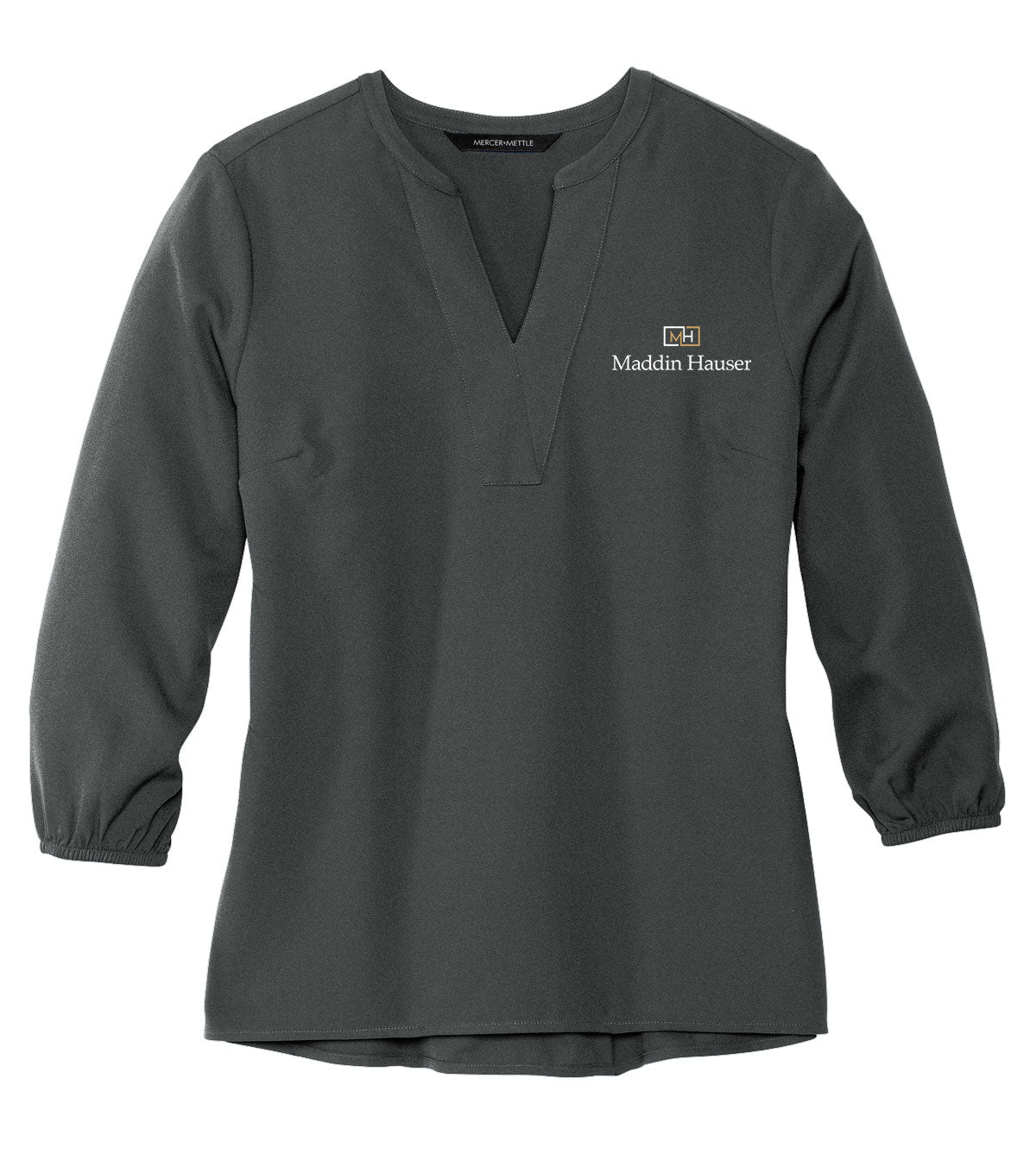 MH Mercer+Mettle Women's Stretch Crepe 3/4-Sleeve Blouse (MM2011)