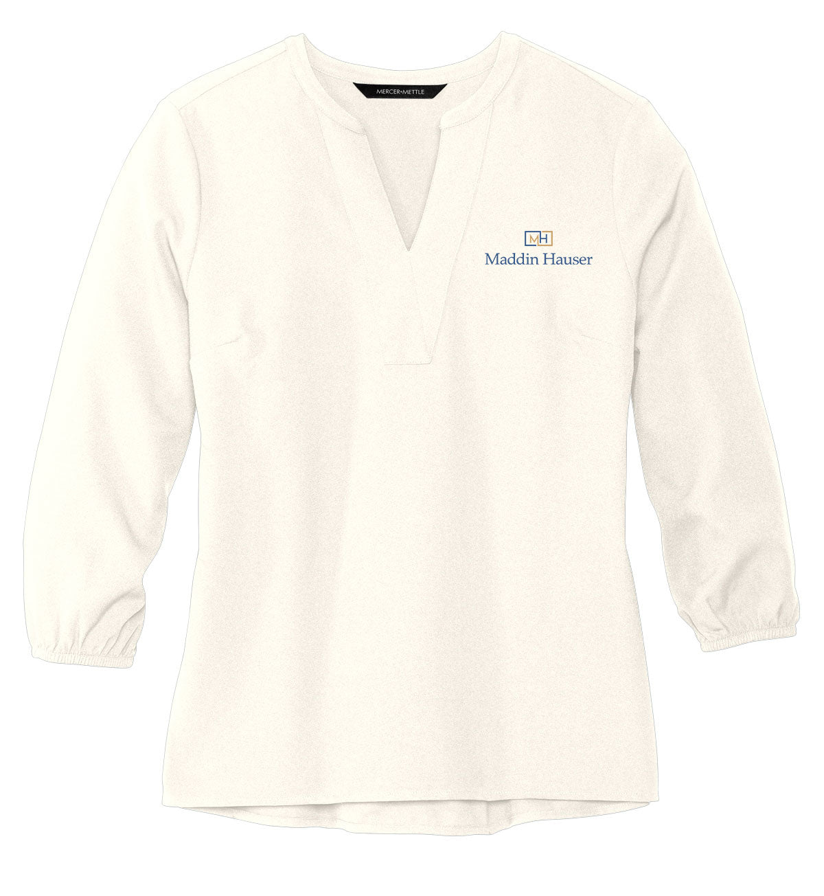 MH Mercer+Mettle Women's Stretch Crepe 3/4-Sleeve Blouse (MM2011)