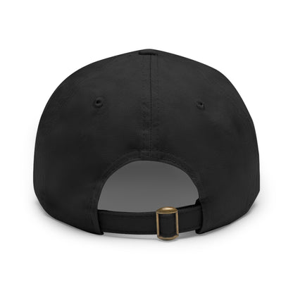 MJH Golf Shield Logo Dad Hat with Leather Patch (Round)