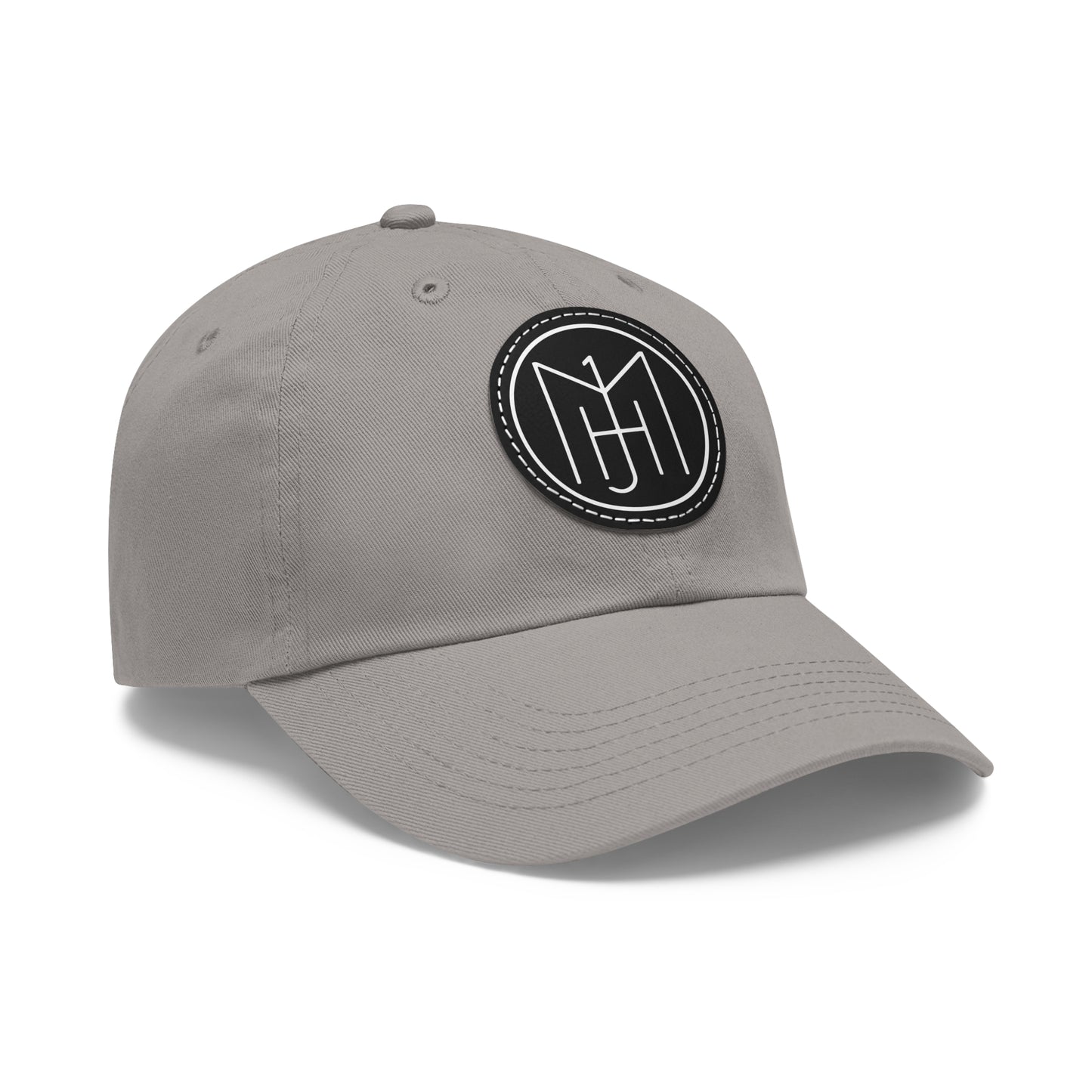 MJH Logo Dad Hat with Leather Patch (Round)