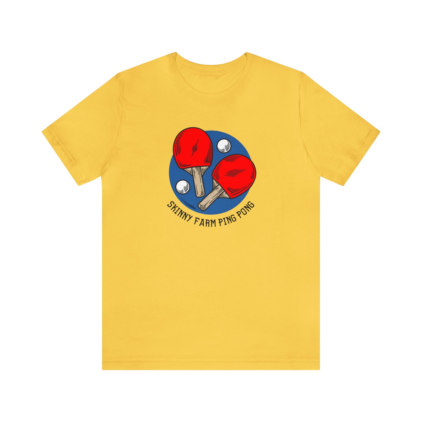 Skinny Farm Ping Pong Circle (Front Only) Unisex T-shirt