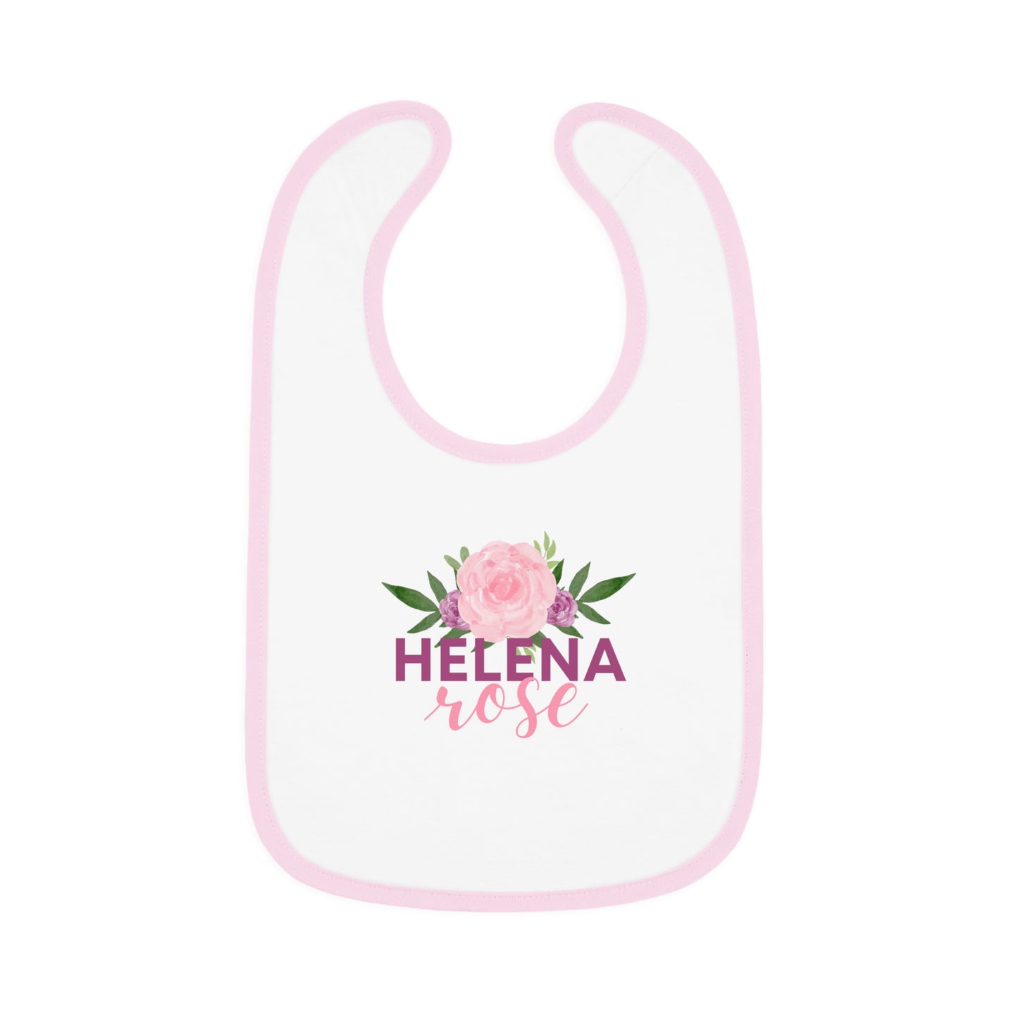 Sweet Baby Contrast Trim Jersey Bib