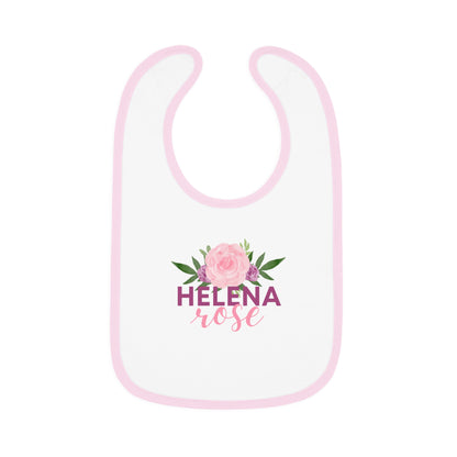 Sweet Baby Contrast Trim Jersey Bib