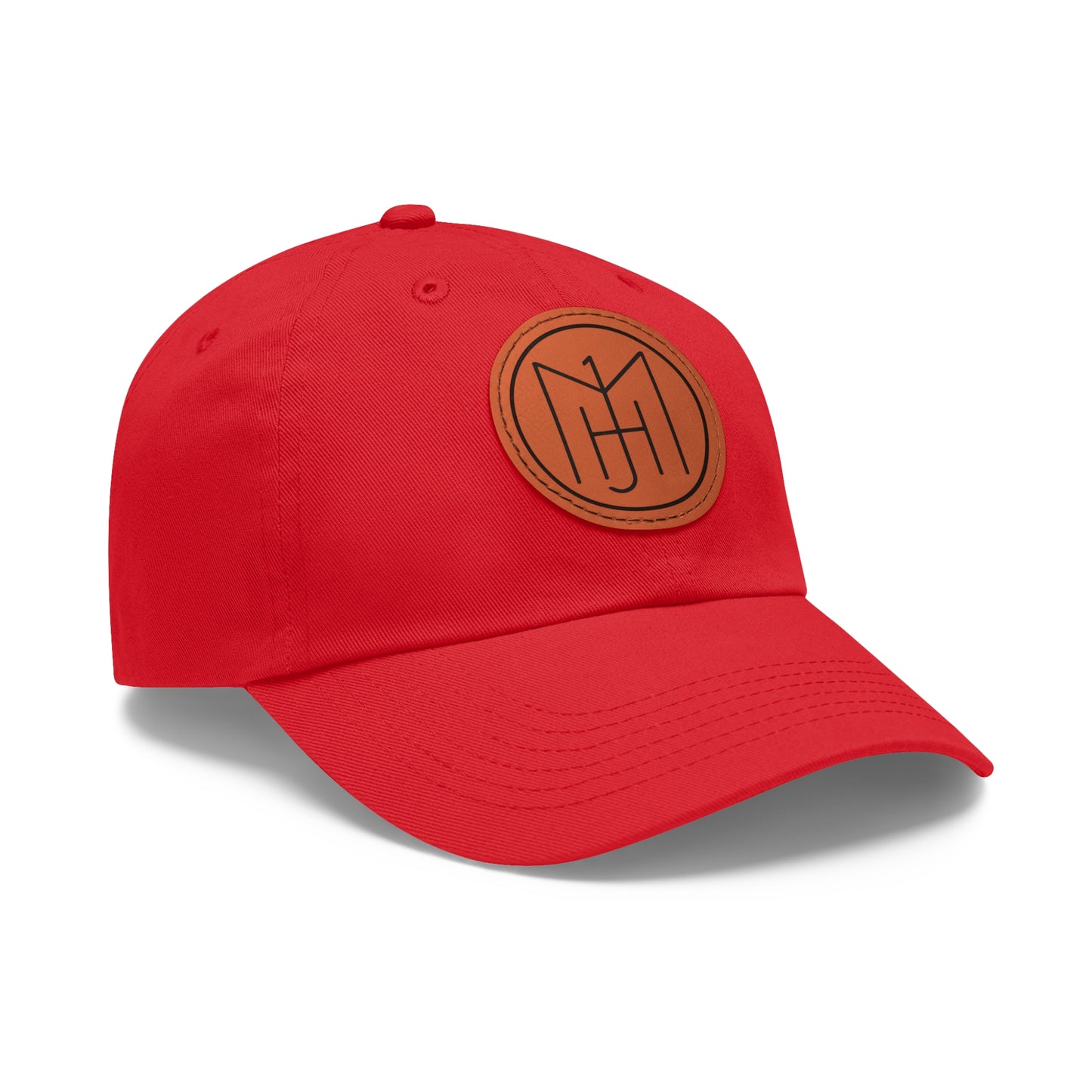 MJH Logo Dad Hat with Leather Patch (Round)