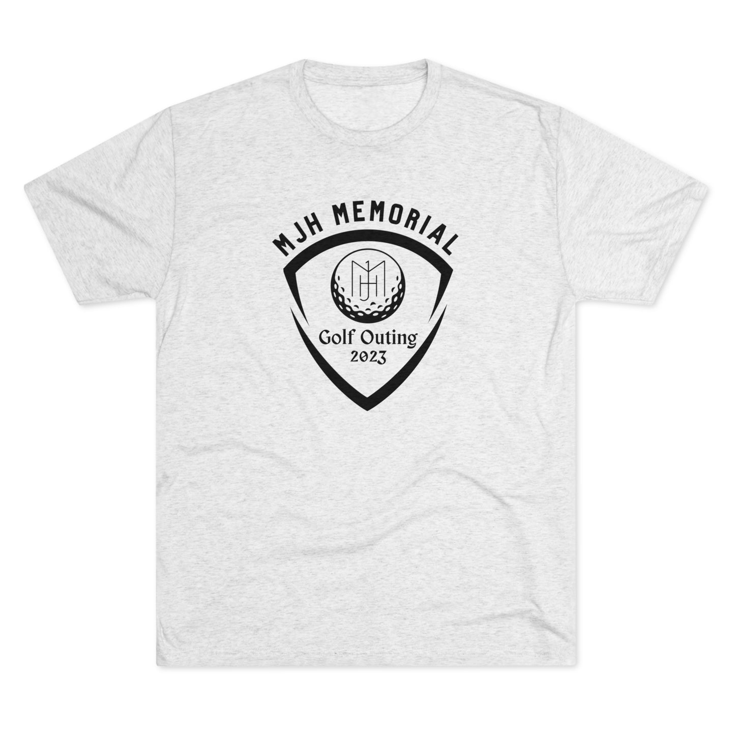 MJH Golf Shield Logo Unisex Tri-blend T-shirt