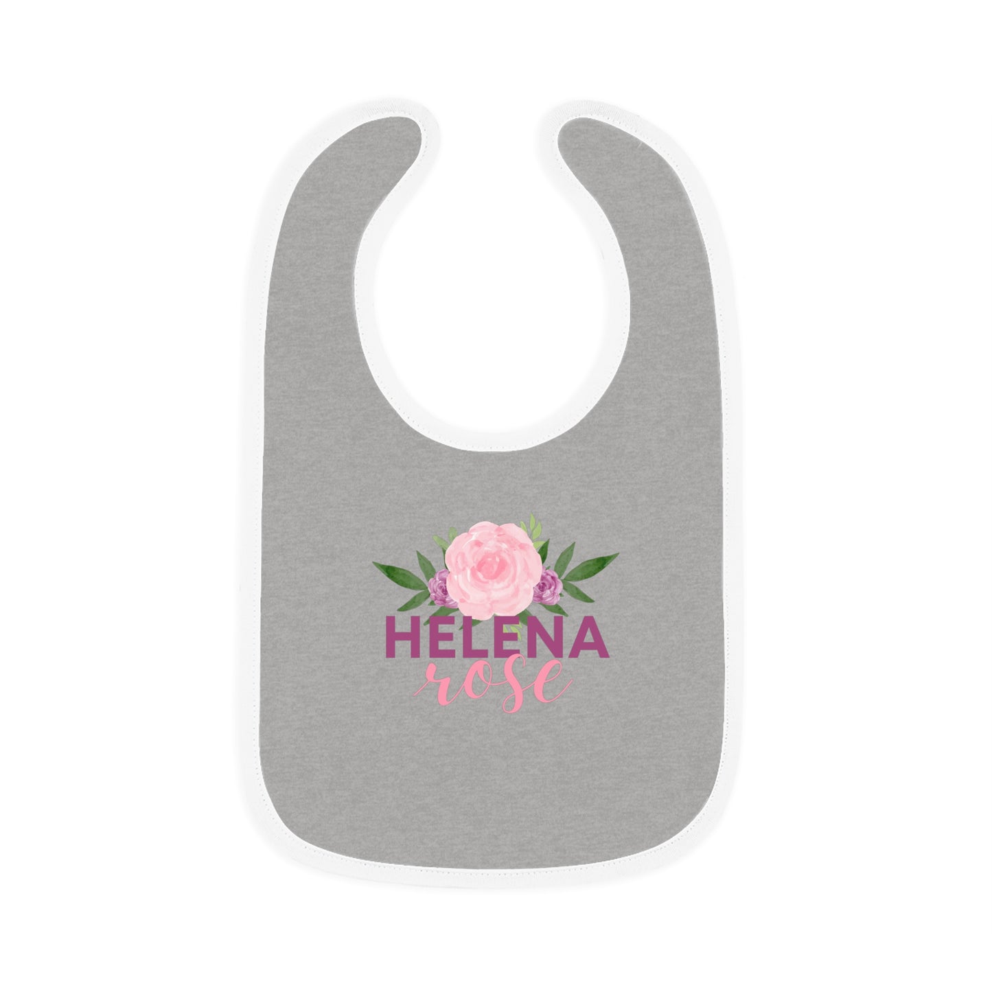 Sweet Baby Contrast Trim Jersey Bib