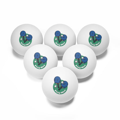 Pong Men Ping Pong Balls, 6 pcs