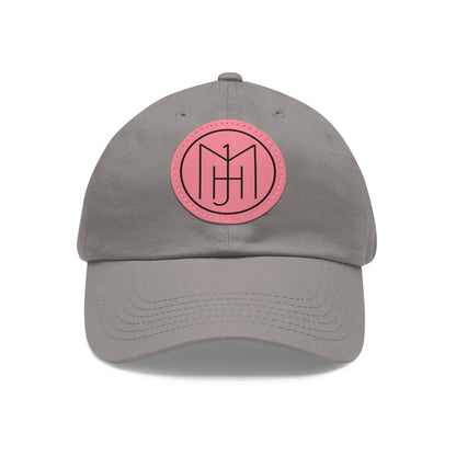 MJH Logo Dad Hat with Leather Patch (Round)