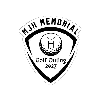 MJH Golf Shield Logo Die-Cut Stickers