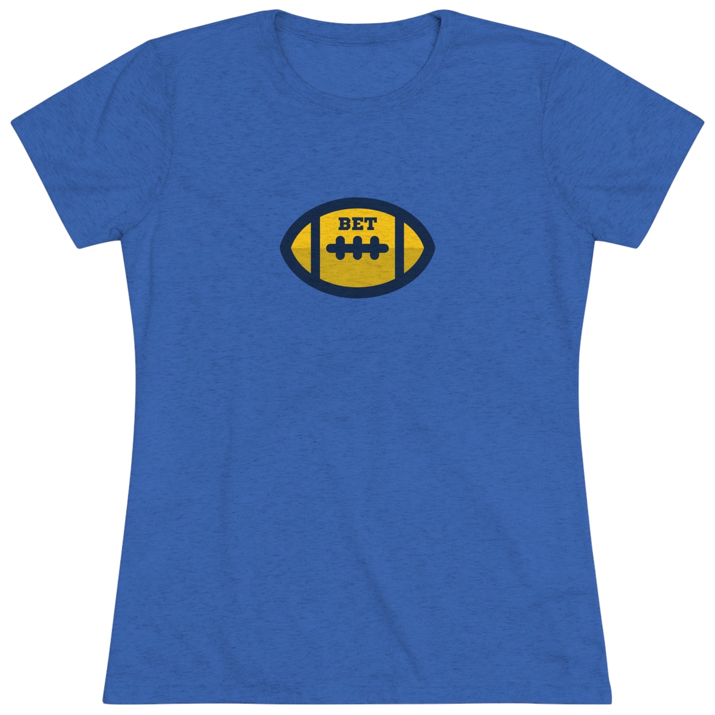 Bet - Cute Football Women's Tri-blend T-shirt