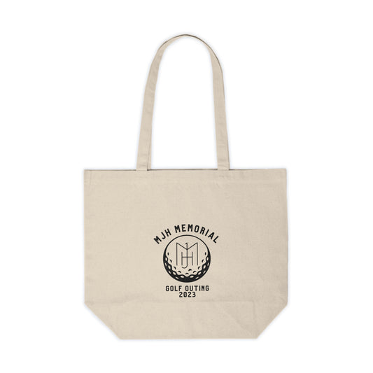 MJH Golf Logo Canvas Shopping Tote