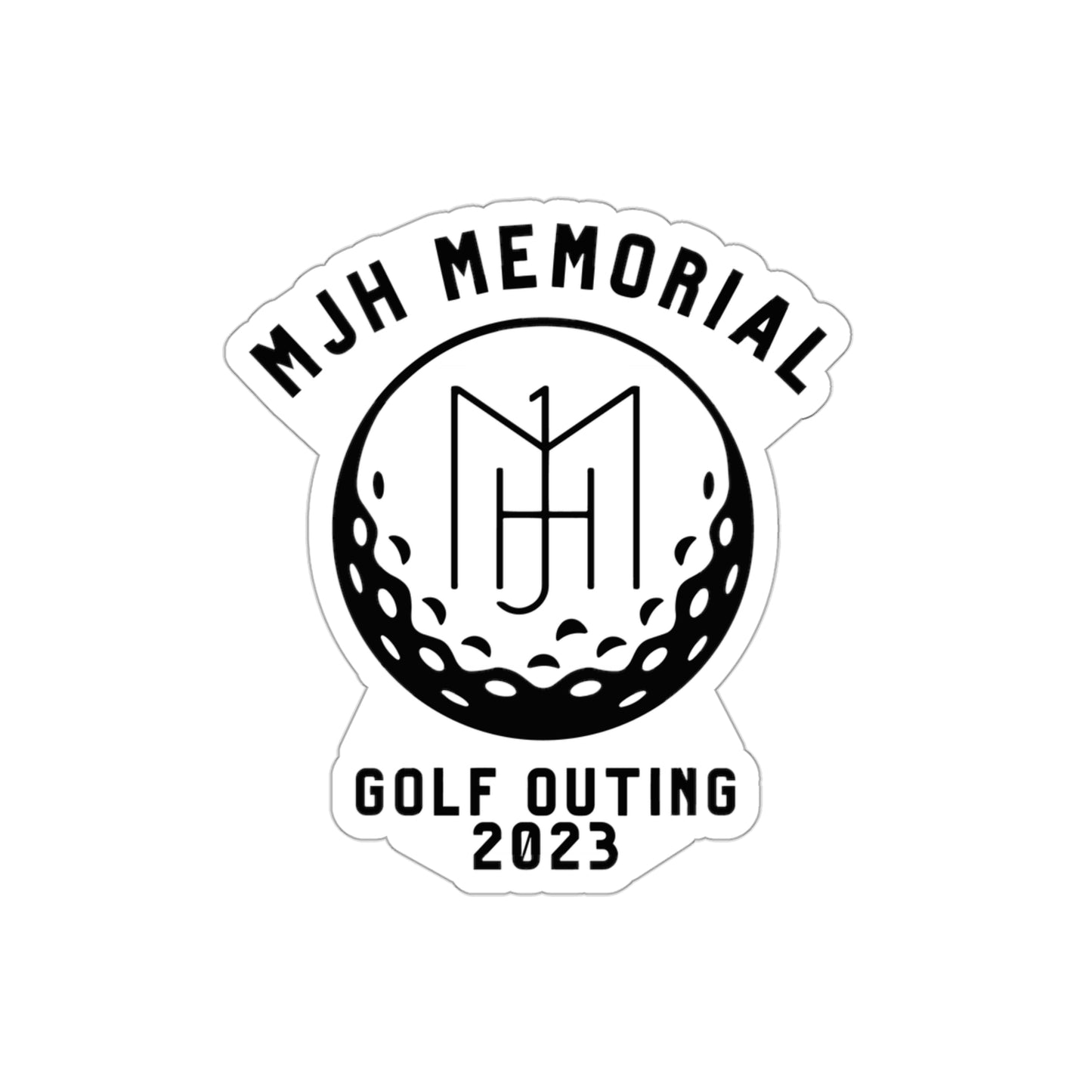 MJH Golf Logo Die-Cut Stickers