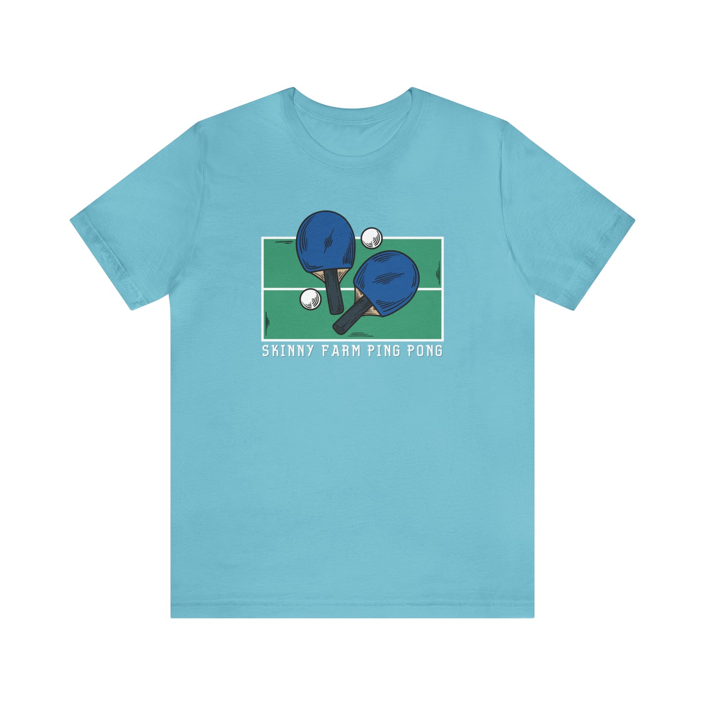 Skinny Farm Ping Pong Table (Front Only) Unisex T-shirt