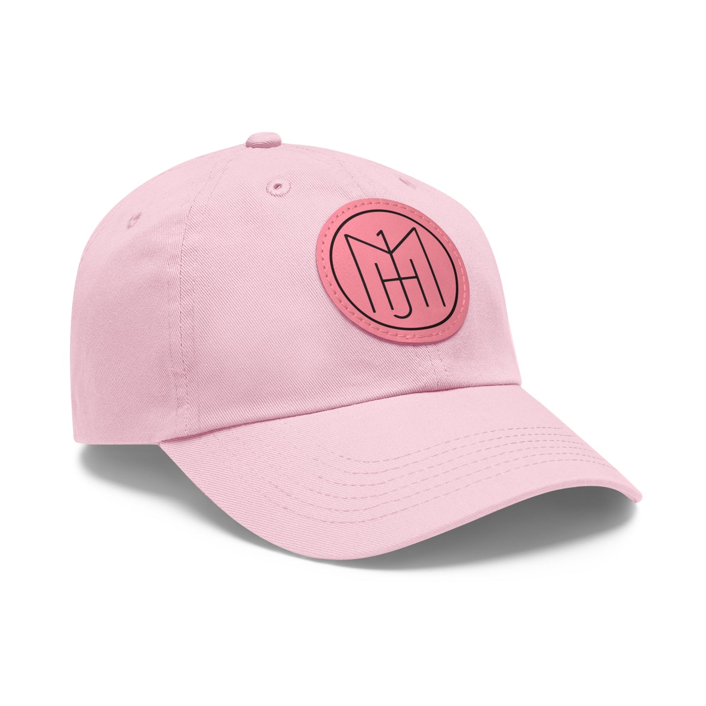 MJH Logo Dad Hat with Leather Patch (Round)