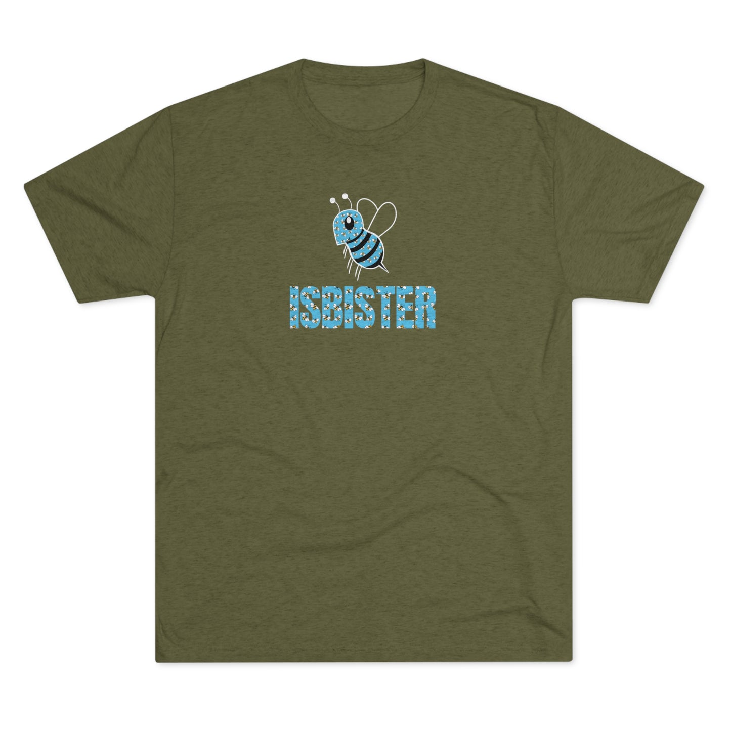 Isbister Bee Pattern Adult Unisex Tri-blend T-shirt