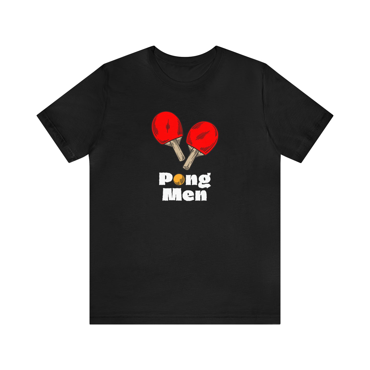 Pong Men Red Paddle (Front Only) Unisex T-shirt