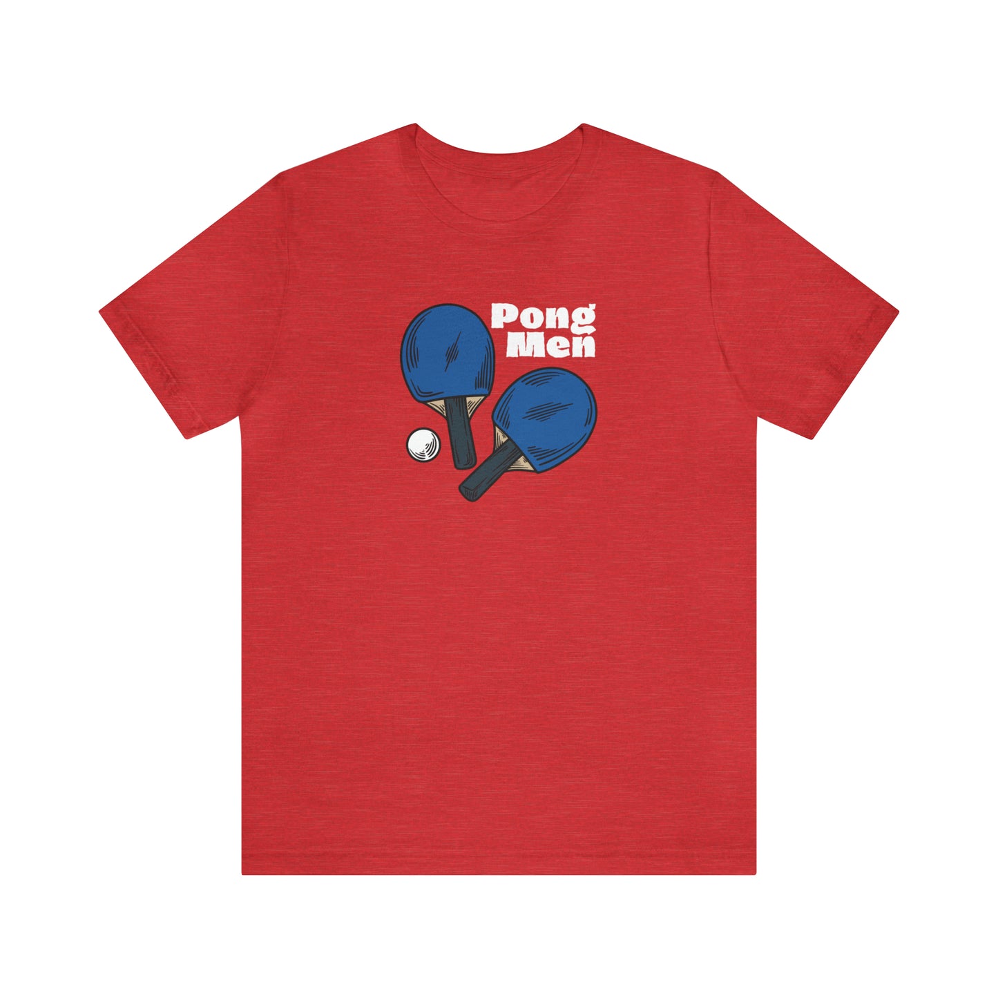 Pong Men Blue Paddle (Front Only) Unisex T-shirt