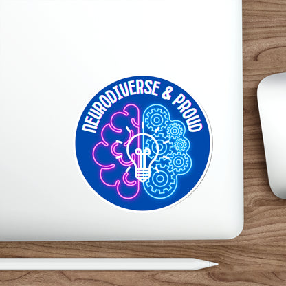 Neurodiverse & Proud Brain Die-Cut Stickers