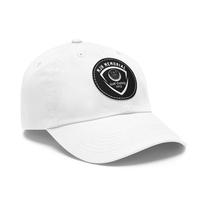 MJH Golf Shield Logo Dad Hat with Leather Patch (Round)
