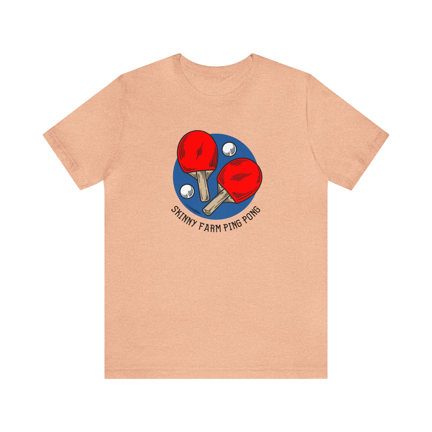 Skinny Farm Ping Pong Circle (Front Only) Unisex T-shirt