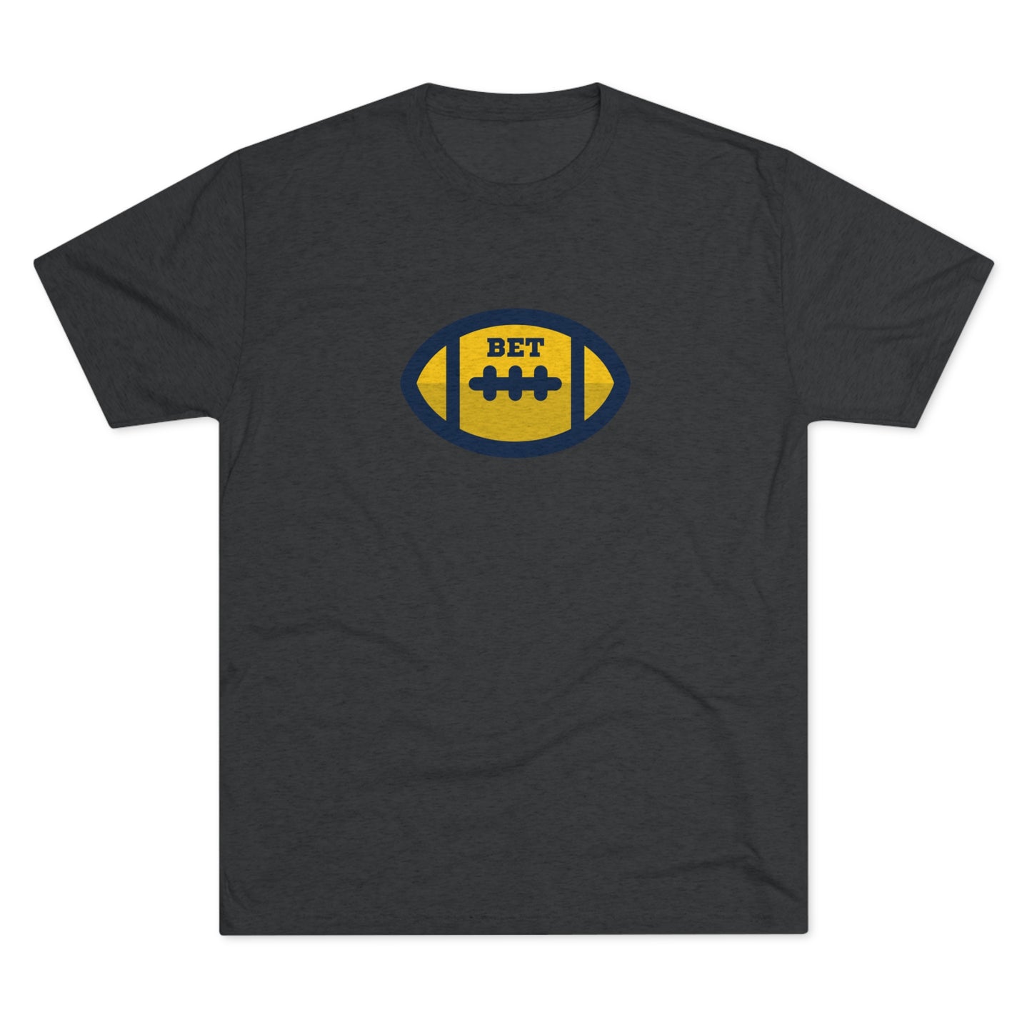 Bet - Cute Football Unisex Tri-blend Adult T-shirt