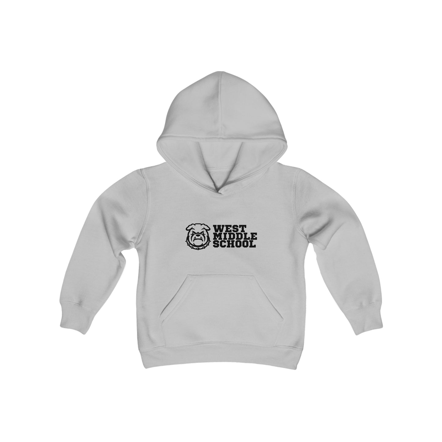 West Bulldog Youth Heavy Blend Hooded Sweatshirt