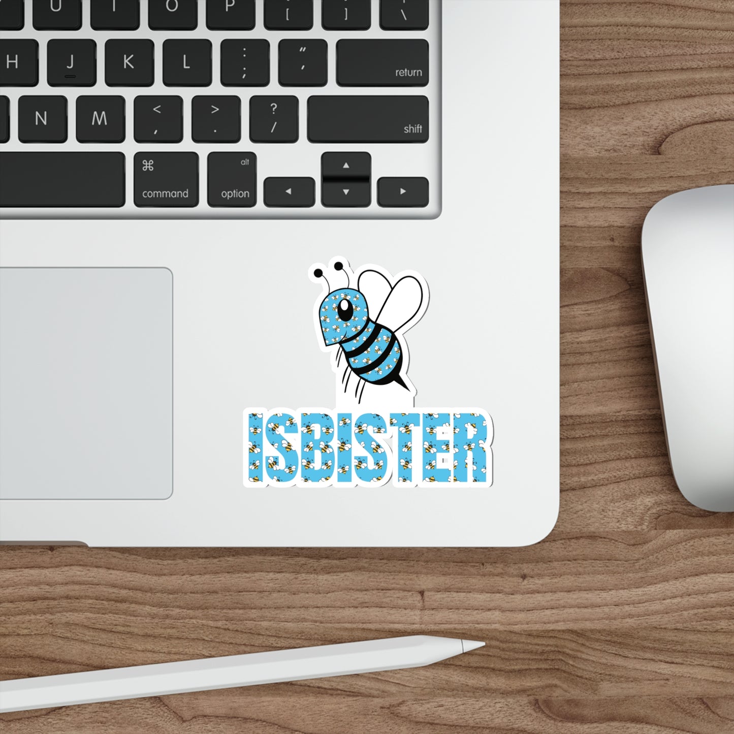 Isbister Bee Pattern Die-Cut Stickers