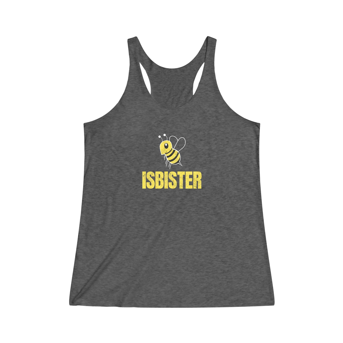 Isbister Honeycomb Bee Adult Women's Tri-Blend Racerback Tank