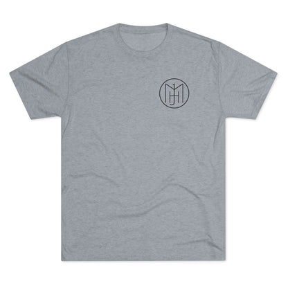 MJH Logo (Front) Backswing (Back) Unisex Tri-blend T-shirt