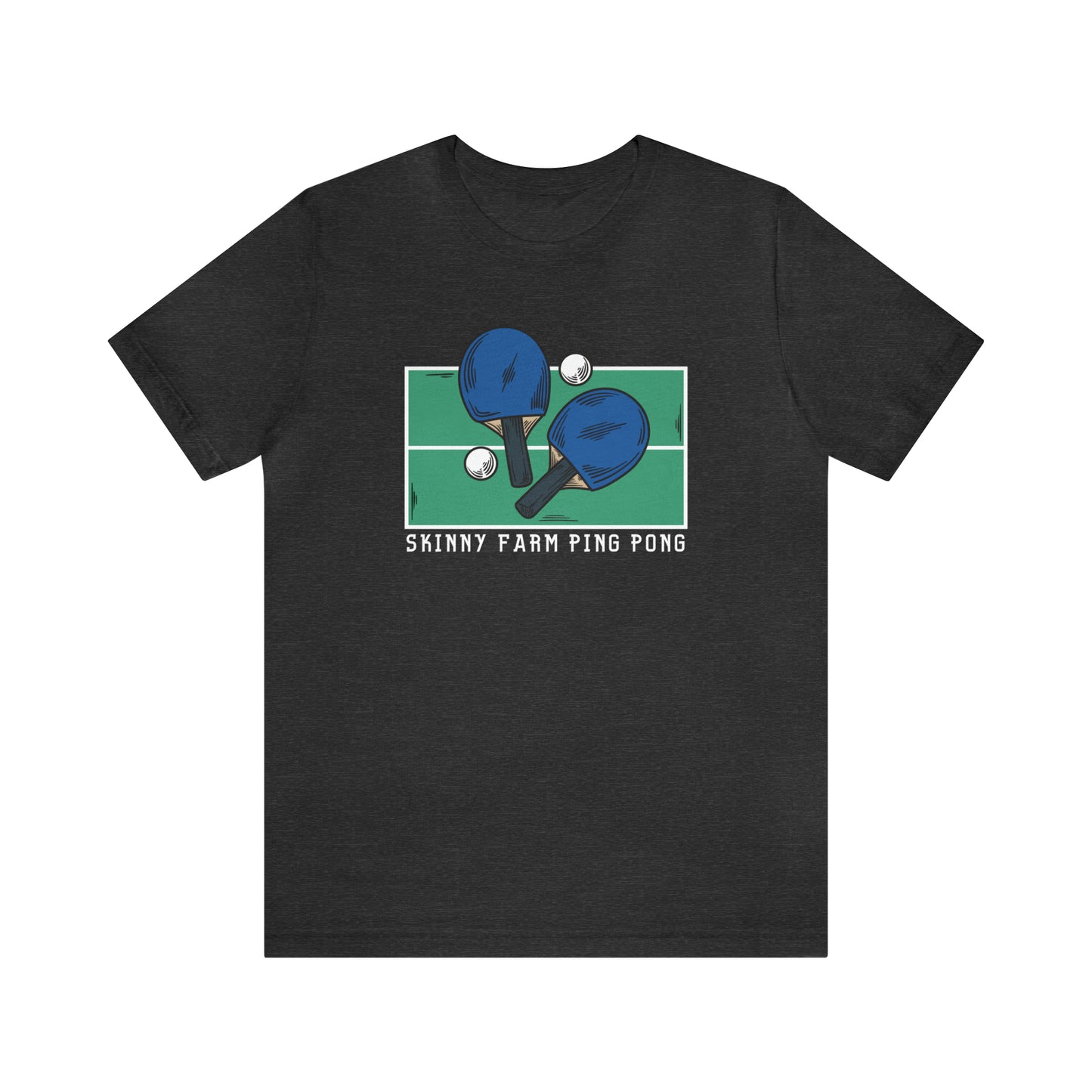 Skinny Farm Ping Pong Table (Front Only) Unisex T-shirt