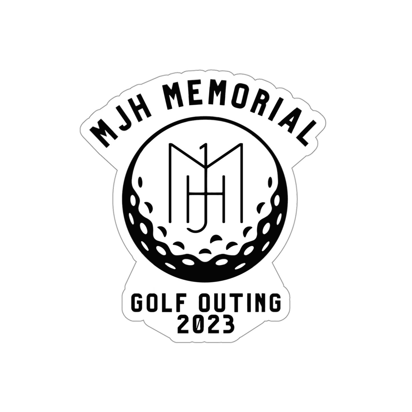 MJH Golf Logo Die-Cut Stickers